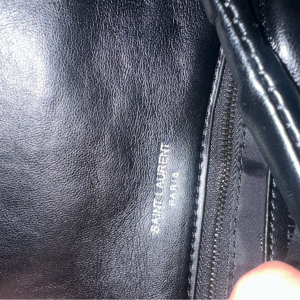 YSL Black Quilted Crossbody Bag with Matte Black Chain Strap - Picture 4 of 5